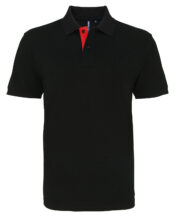 Men's classic fit contrast polo - Image 3