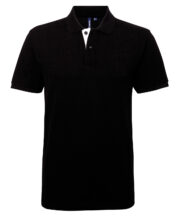 Men's classic fit contrast polo - Image 4
