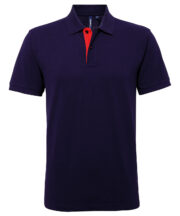 Men's classic fit contrast polo - Image 7