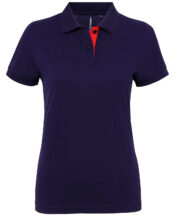 Women's contrast polo - Image 5