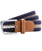 Two-colour stripe braid stretch belt - Image 4