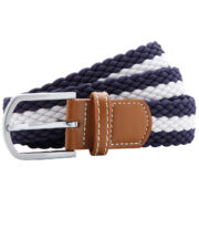 Two-colour stripe braid stretch belt - Image 6