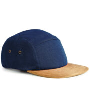 Suede peak 5-panel cap - Image 2