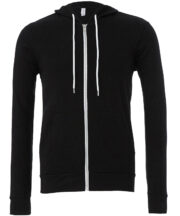 Unisex polycotton fleece full-zip hoodie - Image 2