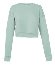 Women's cropped crew fleece - Image 3