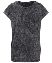 Women's acid washed extended shoulder tee - Image 4