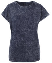 Women's acid washed extended shoulder tee - Image 6