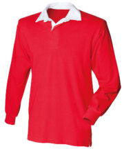 Kids long sleeve plain rugby shirt - Image 2
