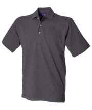 Classic cotton piqué polo with stand-up collar - Image 3