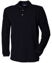 Long sleeve cotton polo shirt - Image 2