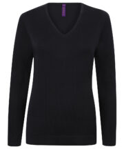 Women's 12 gauge v-neck jumper - Image 2