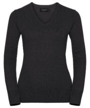 Women's v-neck knitted sweater - Image 2