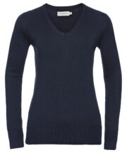 Women's v-neck knitted sweater - Image 3