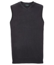 V-neck sleeveless knitted sweater - Image 2