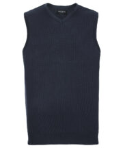 V-neck sleeveless knitted sweater - Image 3