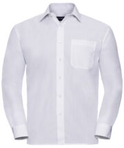 Long sleeve polycotton easycare poplin shirt - Image 5