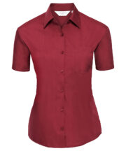 Women's short sleeve polycotton easycare poplin shirt - Image 5