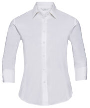 Women's ¾ sleeve easycare fitted shirt - Image 3