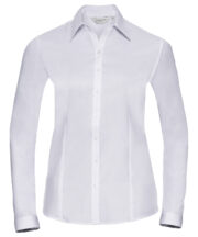 Women's long sleeve herringbone shirt - Image 2