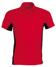 Flags short sleeve bi-colour polo shirt - Image 4