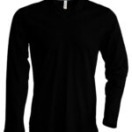Men's long-sleeved V-neck T-shirt