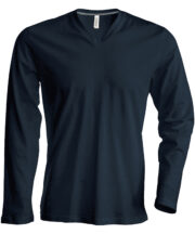 Men's long-sleeved V-neck T-shirt - Image 2