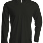 Men's long-sleeved crew neck T-shirt