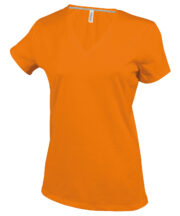 Ladies' short-sleeved V-neck T-shirt - Image 4