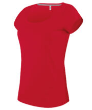 Ladies boat neck short-sleeved T-shirt - Image 2