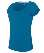 Ladies boat neck short-sleeved T-shirt - Image 3