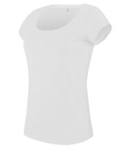 Ladies boat neck short-sleeved T-shirt - Image 4