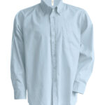 Men's long-sleeved Oxford shirt