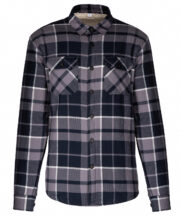 Sherpa-lined checked shirt jacket - Image 2