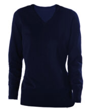 Ladies' V-neck jumper - Image 2