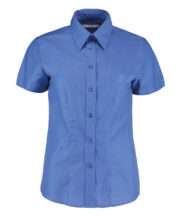 Women's workplace Oxford blouse short-sleeved (tailored fit) - Image 3