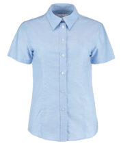 Women's workplace Oxford blouse short-sleeved (tailored fit) - Image 4