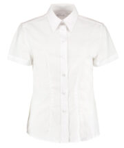 Women's workplace Oxford blouse short-sleeved (tailored fit) - Image 5
