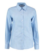 Women's workplace Oxford blouse long-sleeved (tailored fit) - Image 3