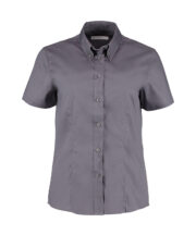 Women's corporate Oxford blouse short-sleeved (tailored fit) - Image 2