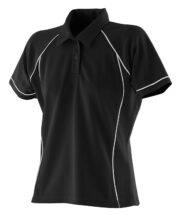 Women's piped performance polo - Image 3