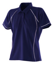 Women's piped performance polo - Image 6
