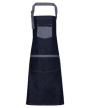 Domain contrast denim bib apron - Image 2