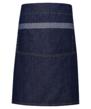 Domain contrast denim waist apron - Image 2