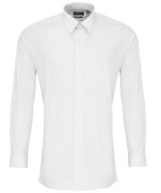 Poplin fitted long sleeve shirt - Image 2
