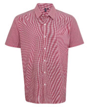 Microcheck (Gingham) short sleeve cotton shirt - Image 4