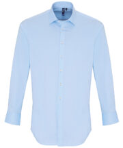 Stretch fit cotton poplin long sleeve shirt - Image 2