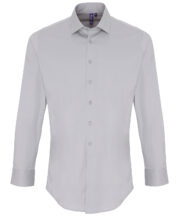 Stretch fit cotton poplin long sleeve shirt - Image 3