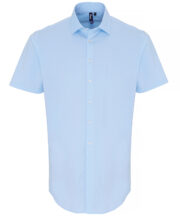 Stretch fit cotton poplin short sleeve shirt - Image 2