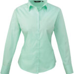 Women's poplin long sleeve blouse