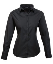 Women's poplin long sleeve blouse - Image 3